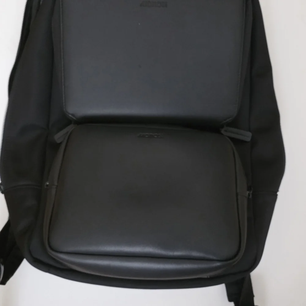 Monos Metro Backpack With Classic Kit And Metro Folio Kit In Black Nylon - Picture 16 of 16